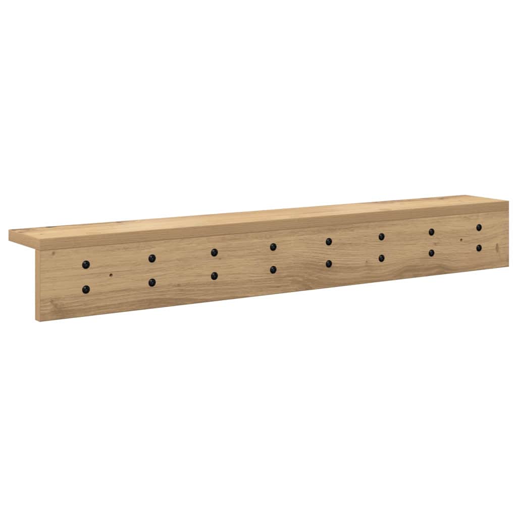 vidaXL Τοίχου Κρεμάστρα Επιτοίχιο Artisan Oak 80 x 10,5 x 10,5 εκ
