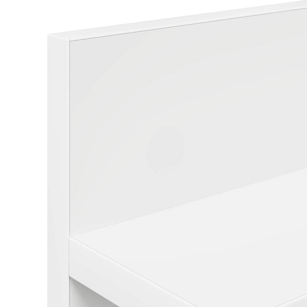 vidaXL Τοίχου Κρεμάστρα Επιτοίχιο Λευκό 60 x 10,5 x 18 εκ