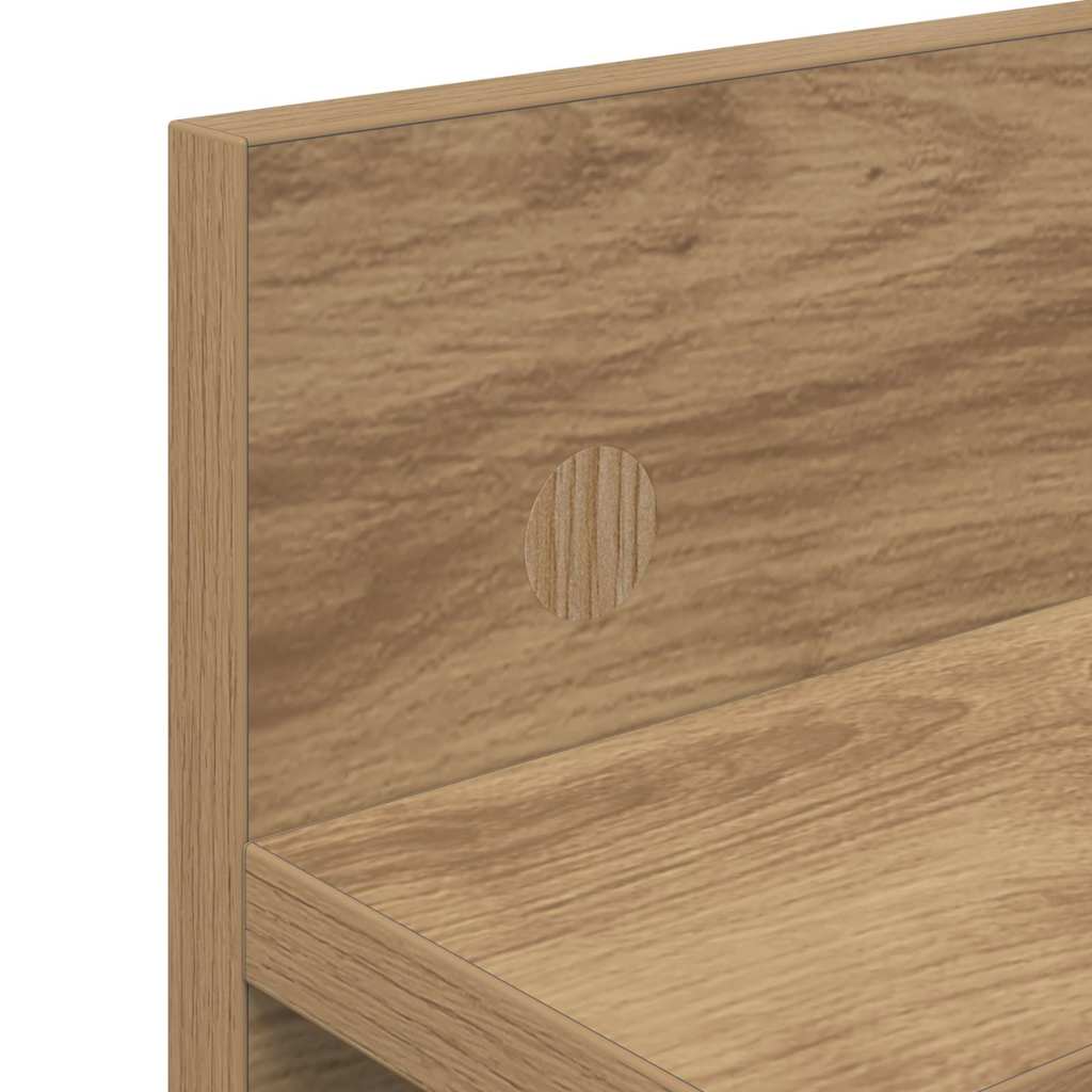 vidaXL Τοίχου Κρεμάστρα Επιτοίχιο Artisan Oak 60 x 10,5 x 18 εκ