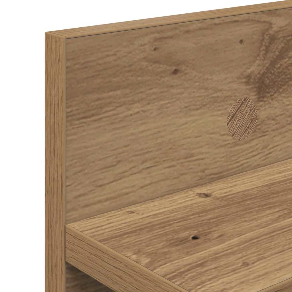 vidaXL Τοίχου Κρεμάστρα Επιτοίχιο Artisan Oak 80 x 10,5 x 18 εκ