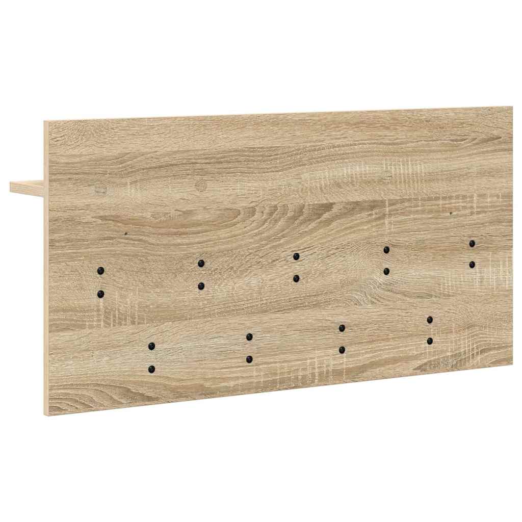 vidaXL Τοίχου Κρεμάστρα Sonoma Δρυς 80 x 40 x 12 cm Επεξεργασμένο ξύλο