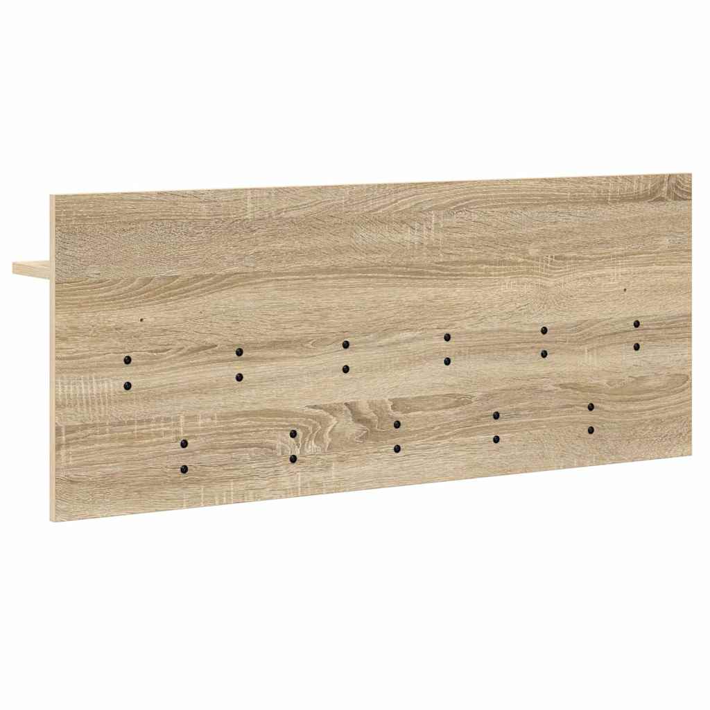 vidaXL Τοίχου Κρεμάστρα Επιτοίχιο Δρύς Sonoma 100 x 40 x 12 εκ