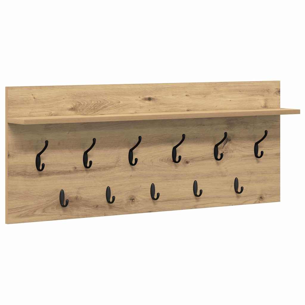vidaXL Τοίχου Κρεμάστρα Επιτοίχιο Artisan Oak 100 x 40 x 12 εκ