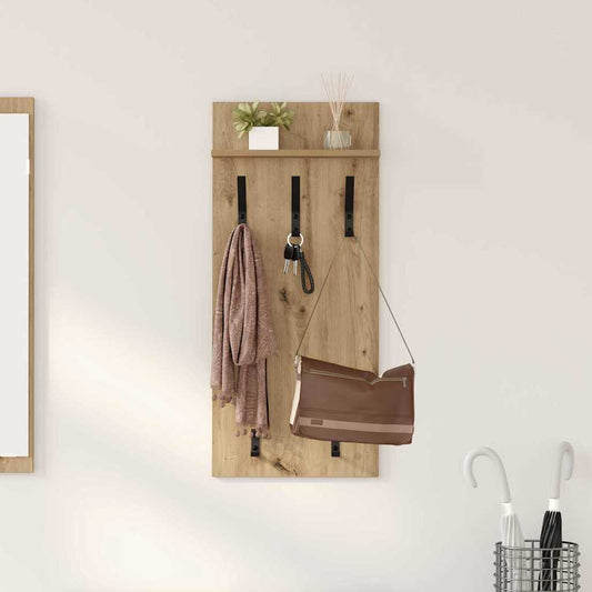 vidaXL Τοίχου Κρεμάστρα Επιτοίχιο Artisan Oak 40 x 10 x 90 εκ.