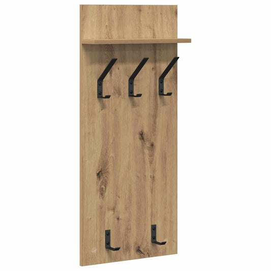 vidaXL Τοίχου Κρεμάστρα Επιτοίχιο Artisan Oak 40 x 10 x 90 εκ.