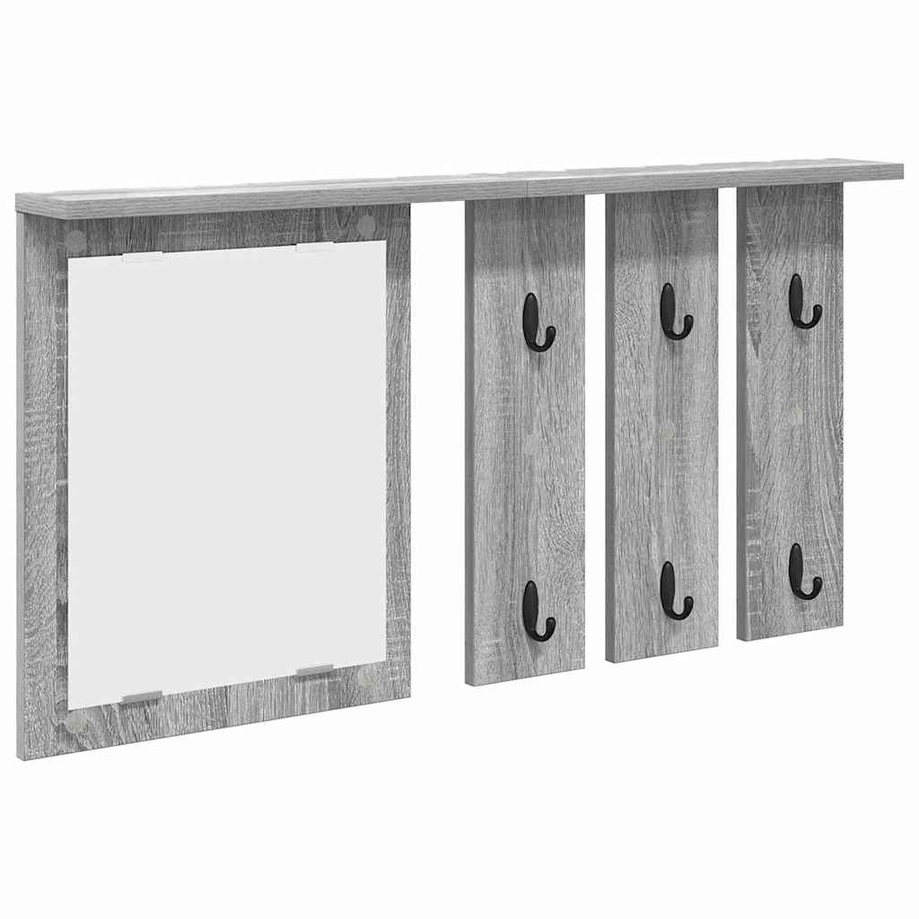 vidaXL Τοίχου Κρεμάστρα Επιτοίχιο Γκρι sonoma 85 x 10 x 45 εκ.