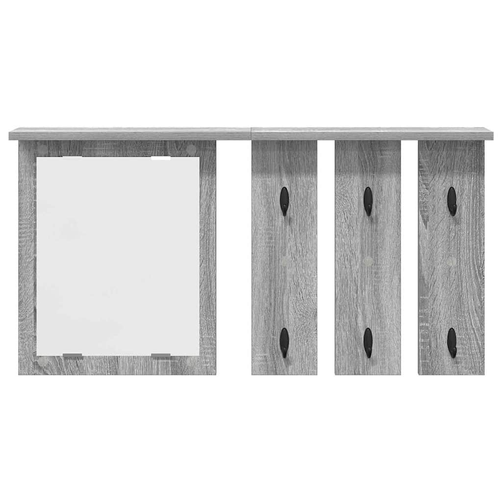 vidaXL Τοίχου Κρεμάστρα Επιτοίχιο Γκρι sonoma 85 x 10 x 45 εκ.
