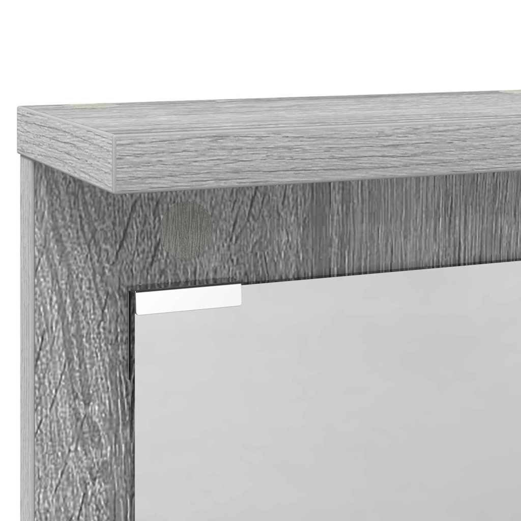 vidaXL Τοίχου Κρεμάστρα Επιτοίχιο Γκρι sonoma 84 x 10 x 80 εκ.