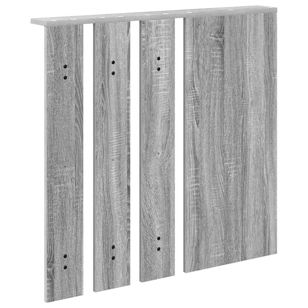vidaXL Τοίχου Κρεμάστρα Επιτοίχιο Γκρι sonoma 84 x 10 x 80 εκ.