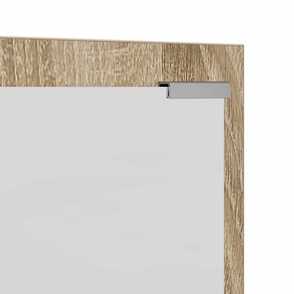 vidaXL Τοίχου Κρεμάστρα Επιτοίχιο Δρύς Sonoma 100 x 10 x 100 εκ.