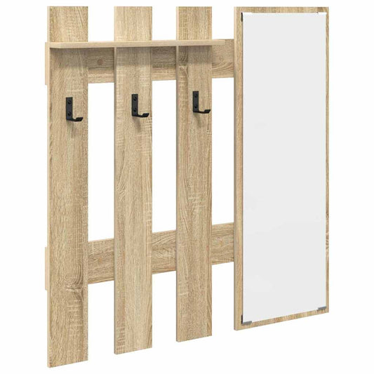 vidaXL Τοίχου Κρεμάστρα Επιτοίχιο Sonoma Oak 100 x 10 x 100 εκ
