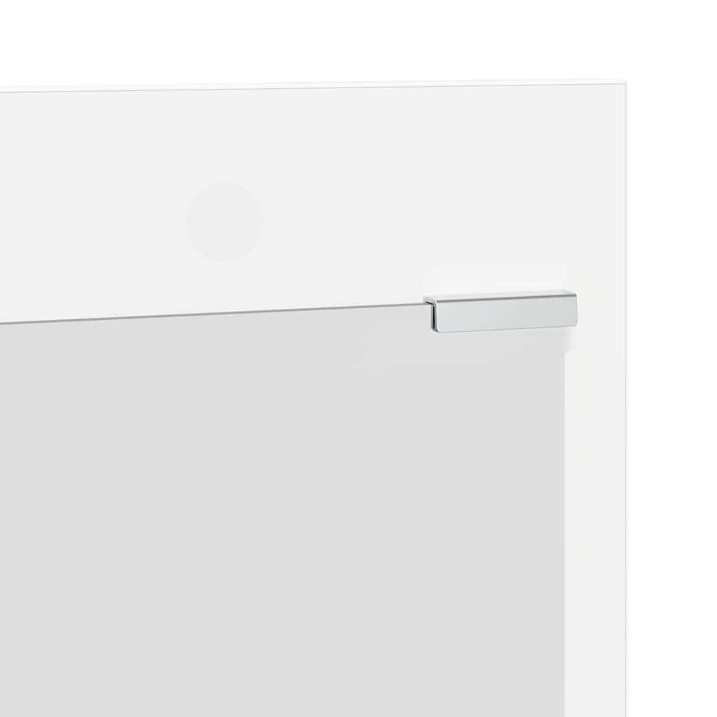 vidaXL Τοίχου Κρεμάστρα Επιτοίχιο Λευκό 90 x 10 x 50 εκ.