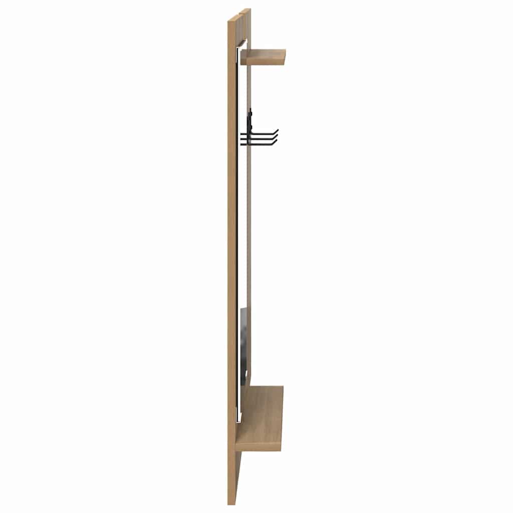 vidaXL Τοίχου Κρεμάστρα Επιτοίχιο Artisan Oak 70 x 10 x 90 εκ.