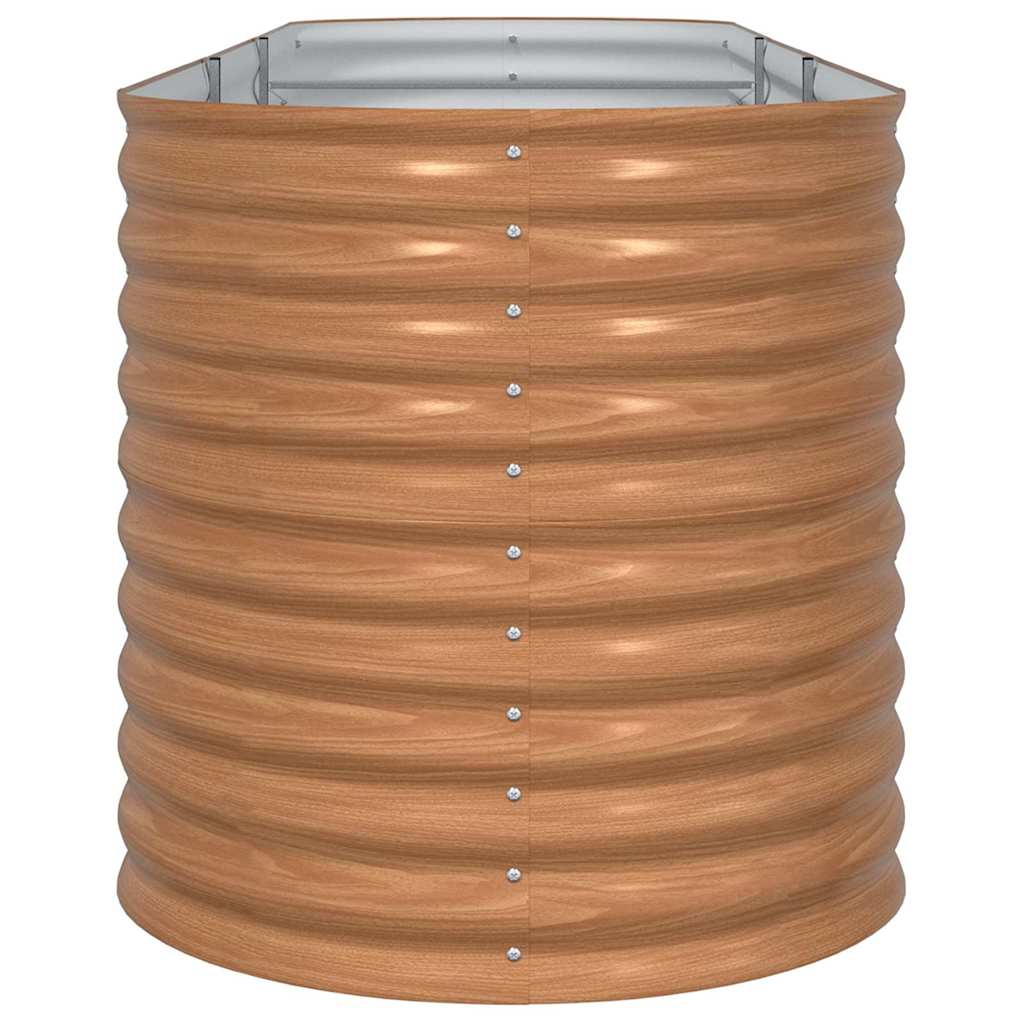 vidaXL Αναπτυσσόμενο Κρεβάτι Γλάστρας Ξύλινη Όψη Μέταλλο 320 X 80 X 81 cm