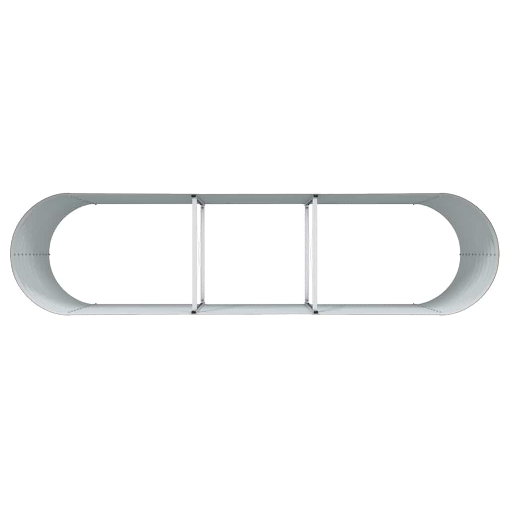 vidaXL Αναπτυσσόμενο Κρεβάτι Γλάστρας Ξύλινη Όψη Μέταλλο 320 X 80 X 81 cm