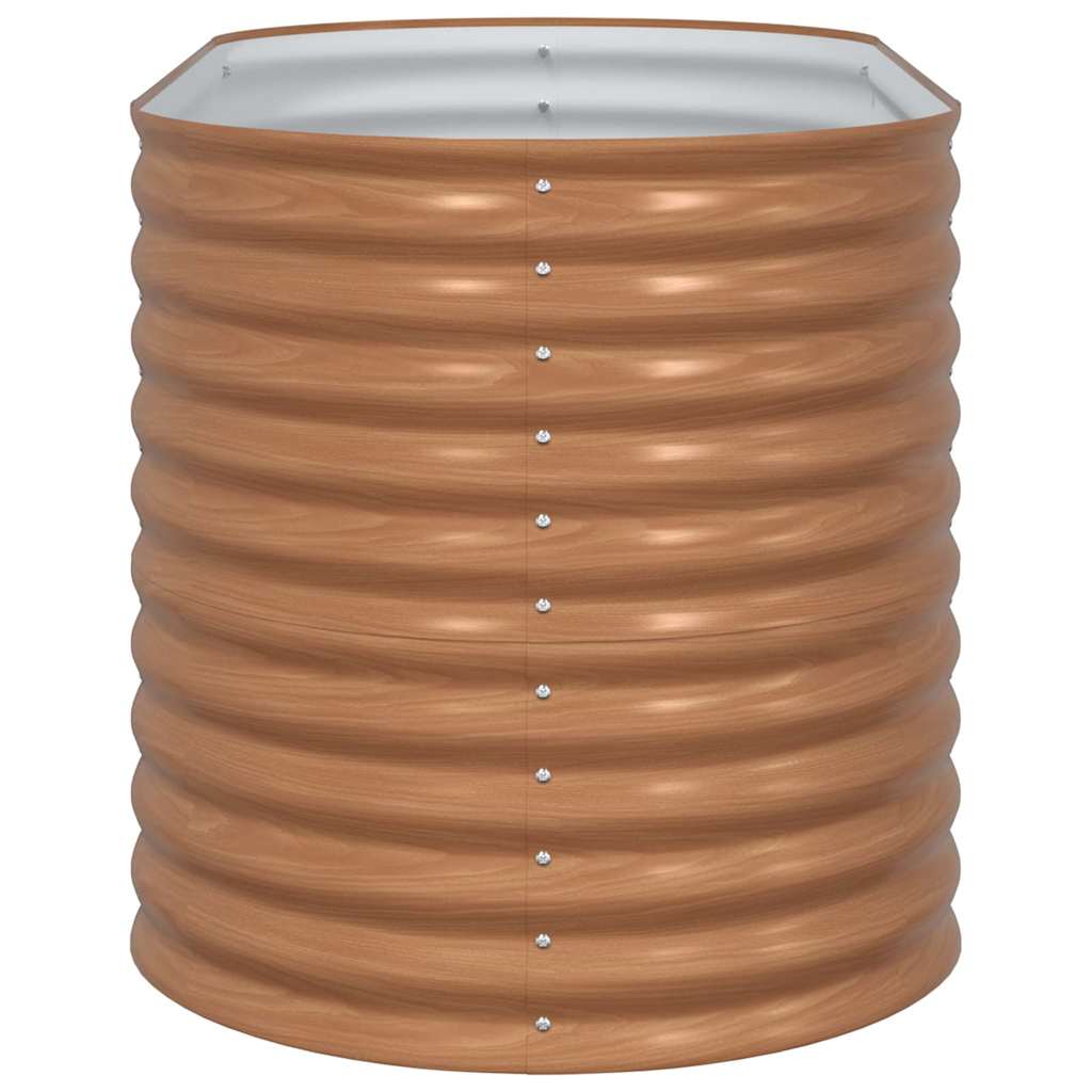 vidaXL Ανακτημένος Κήπος Καφέ με Όψη Ξύλου 160x80x81 cm Χάλυβας