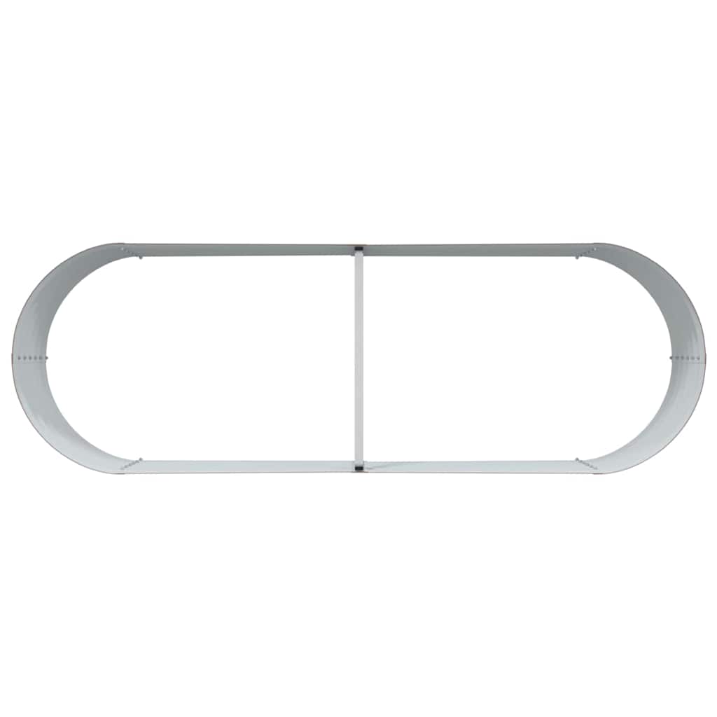 vidaXL Υπερυψωμένη Ζαρντινιέρα Καφέ 240 x 80 x 44 cm Ατσάλι