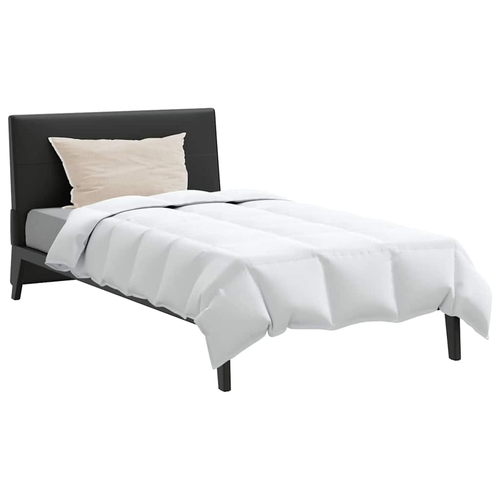 vidaXL Χειμερινό Παπλωματοθήκη με μαξιλάρι 2 pcs Λευκό Φτέρος