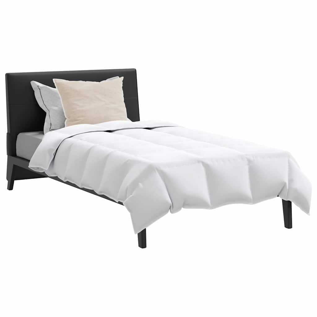 vidaXL Πάπλωμα με μαξιλάρι 2 pcs Λευκό 155 x 220 cm Πούπουλο