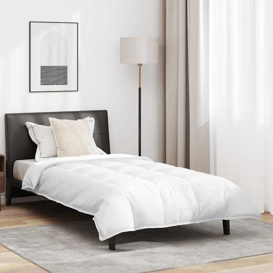 vidaXL Κουβέρτα 2 σε 1 με μαξιλάρι 2 pcs Λευκό Φτέρος