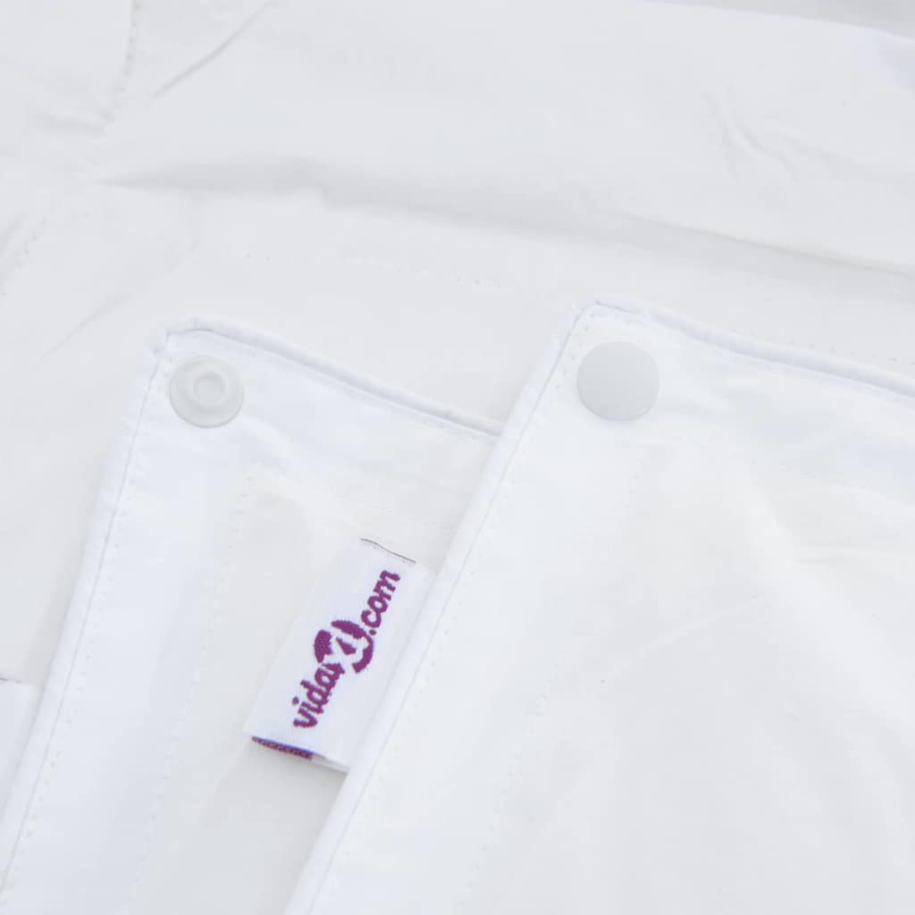 vidaXL Πάπλωμα με μαξιλάρι 2 pcs Λευκό 135 x 200 cm Πούπουλο