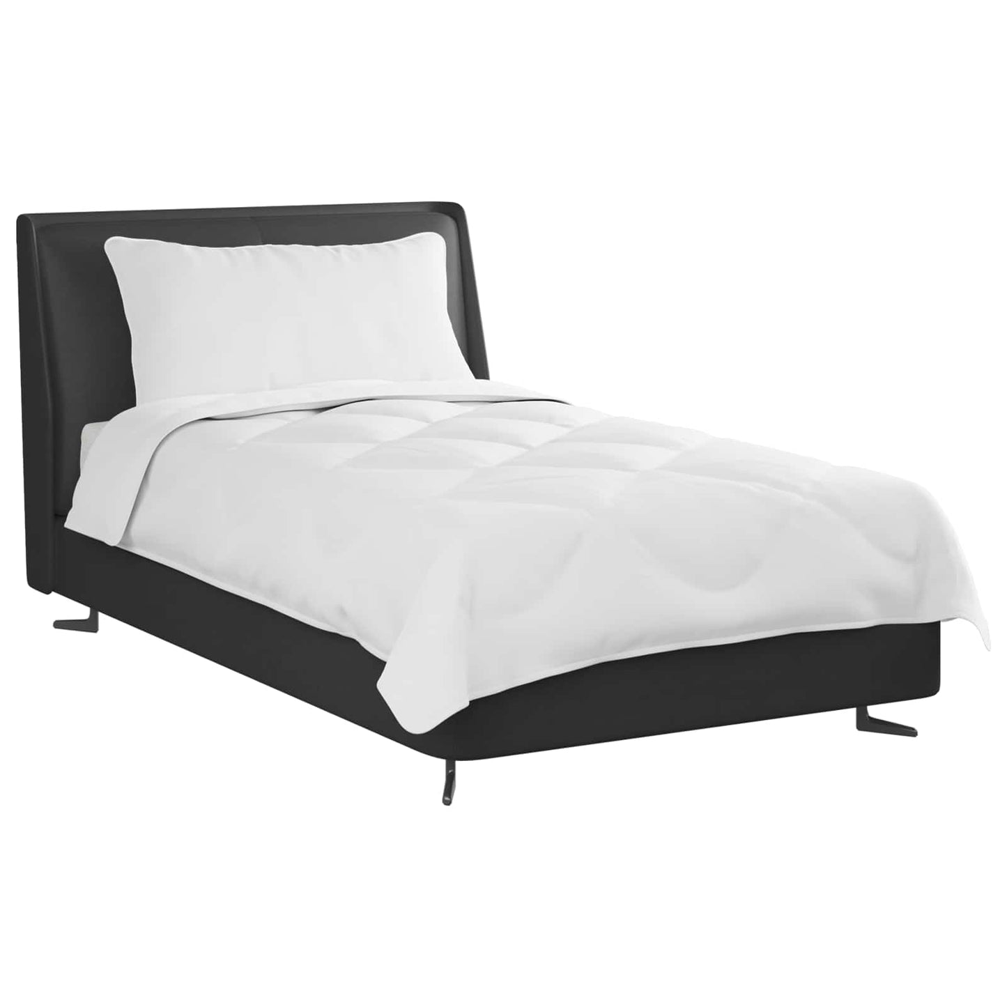 vidaXL Παπλωματοθήκη Ολόκληρης της Σεζόν 2 pcs Λευκό Μικροΐνες