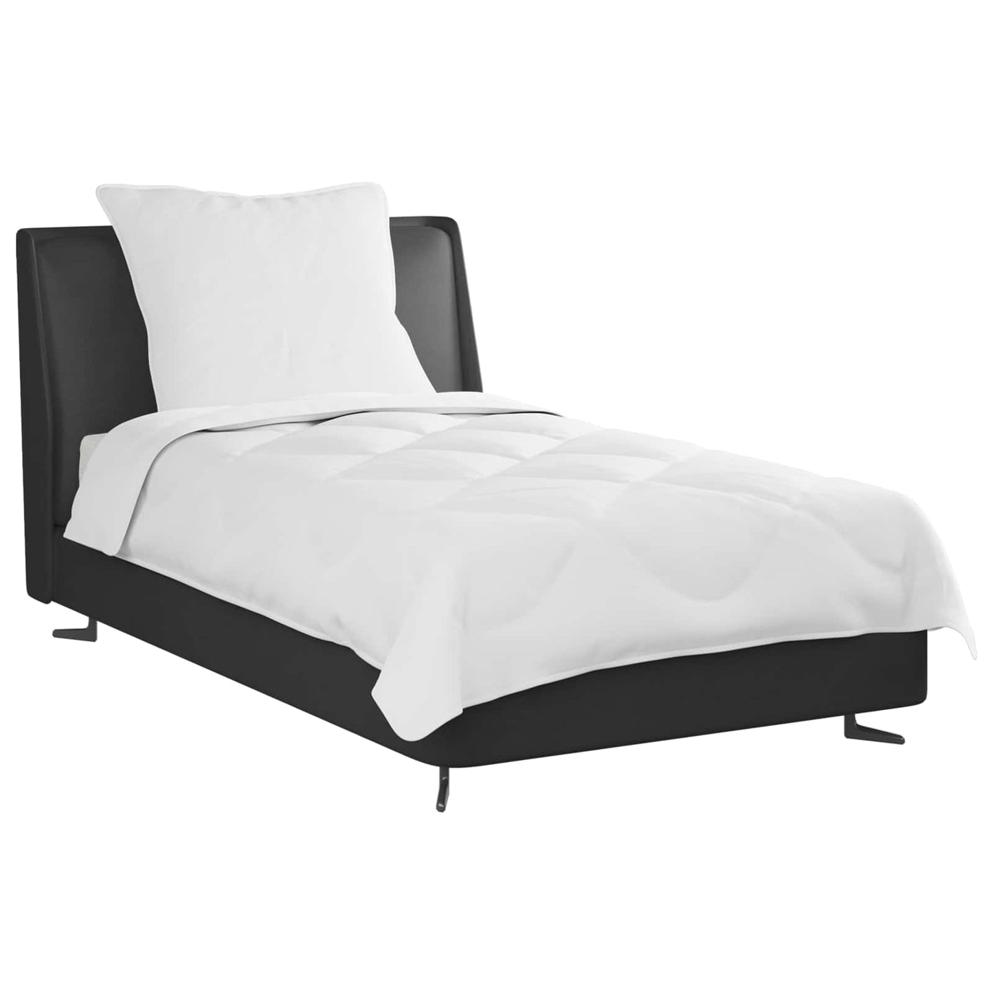 vidaXL Παπλωματοθήκη Ολόκληρης της Σεζόν 2 pcs Λευκό Μικροΐνες