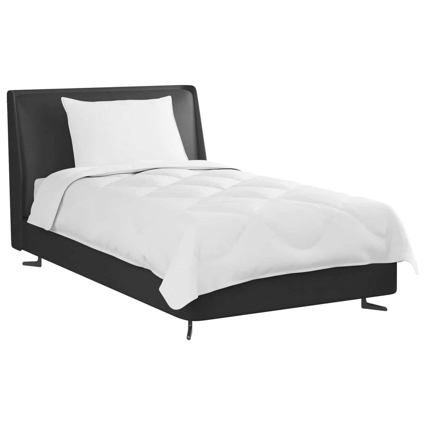 vidaXL Παπλωματοθήκη Ολόκληρης της Σεζόν 2 pcs Λευκό Μικροΐνες
