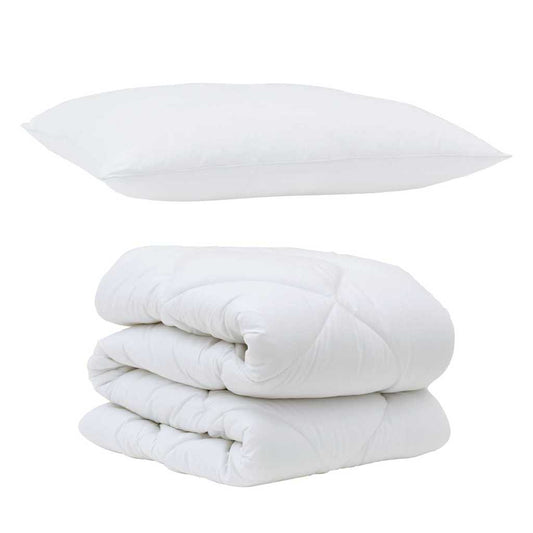 Set Παπλώματος Χειμώνα 2 pcs Λευκό 135 x 220 εκ. Μικροΐνες