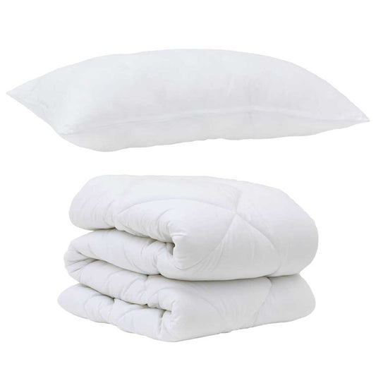 Set Παπλώματος Χειμώνα 2 pcs Λευκό 135 x 220 εκ. Μικροΐνες