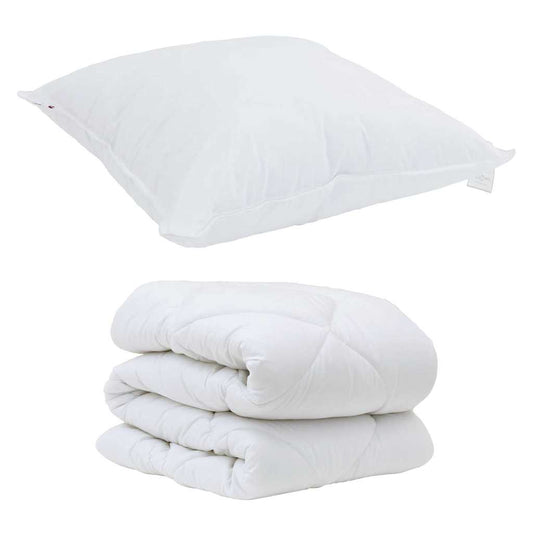 Set Παπλώματος Χειμώνα 2 pcs Λευκό 155 x 200 εκ. Μικροΐνες