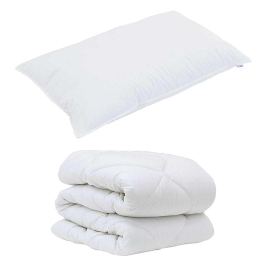 Set Παπλώματος Χειμώνα 2 pcs Λευκό 135 x 220 εκ. Μικροΐνες