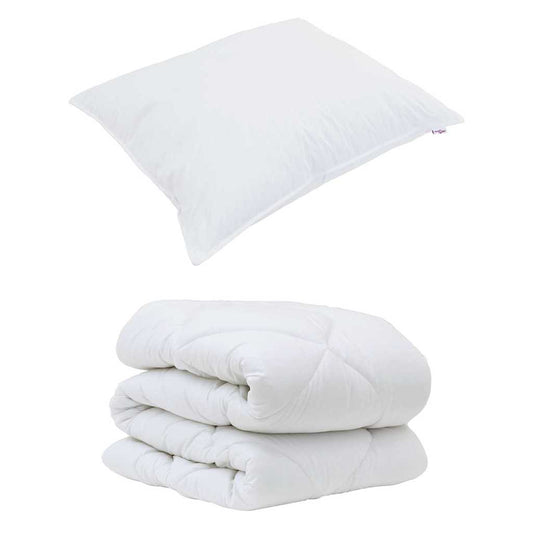 Set Παπλώματος Χειμώνα 2 pcs Λευκό 135 x 220 εκ. Μικροΐνες