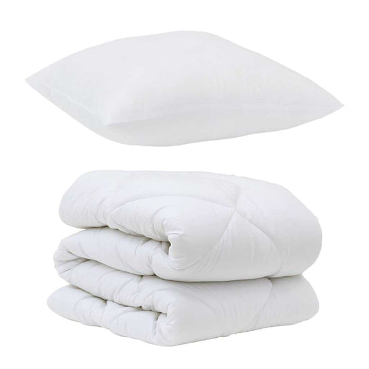 Set Παπλώματος Χειμώνα 2 pcs Λευκό 155 x 200 εκ. Μικροΐνες