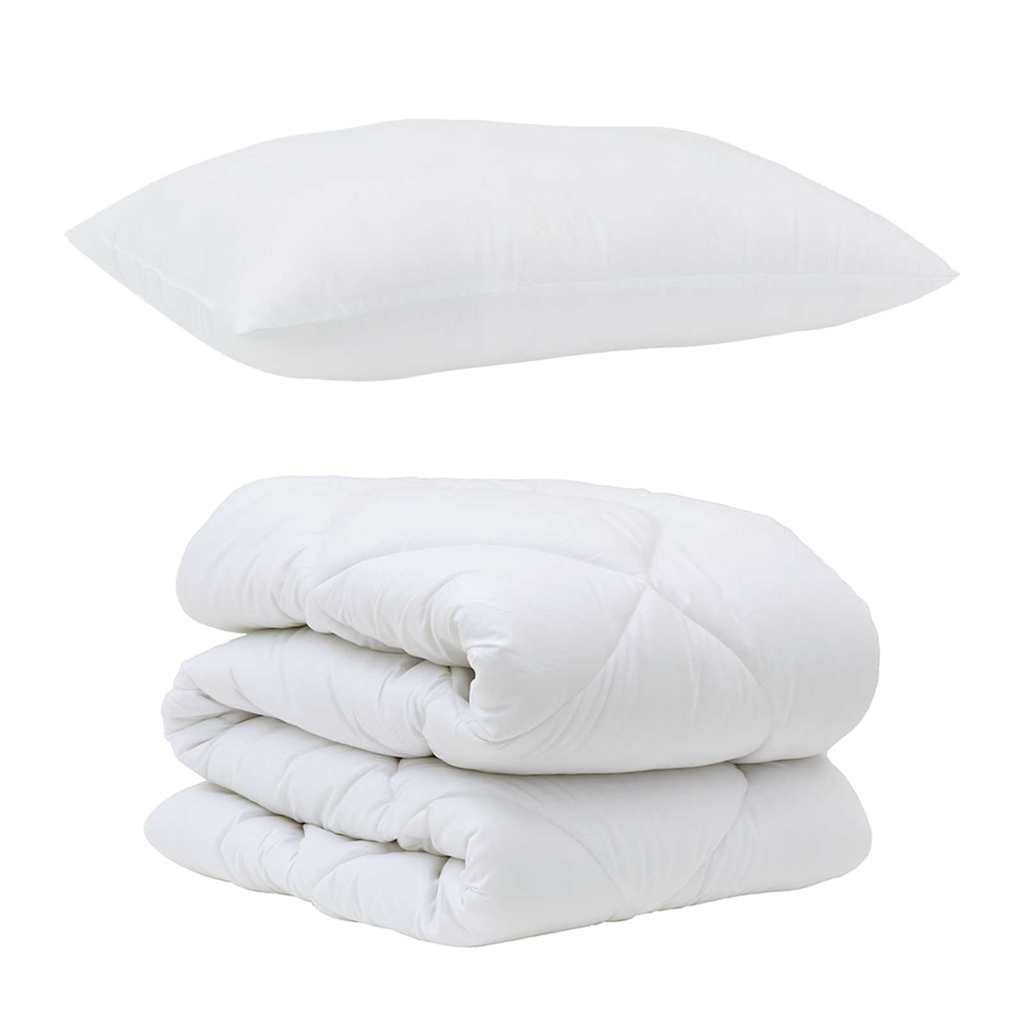 Set Παπλώματος Χειμώνα 2 pcs Λευκό 155 x 200 εκ. Μικροΐνες