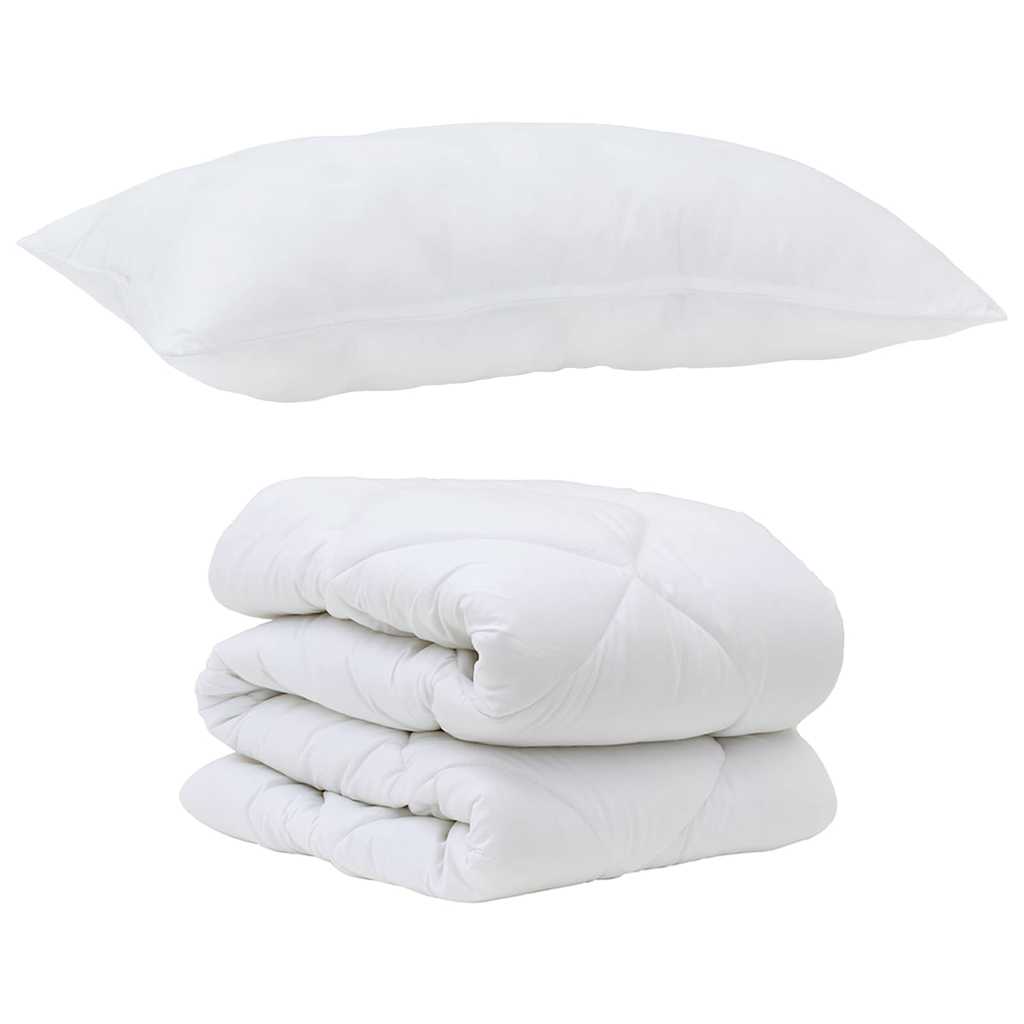 Set Παπλώματος Χειμώνα 2 pcs Λευκό 135 x 220 εκ. Μικροΐνες