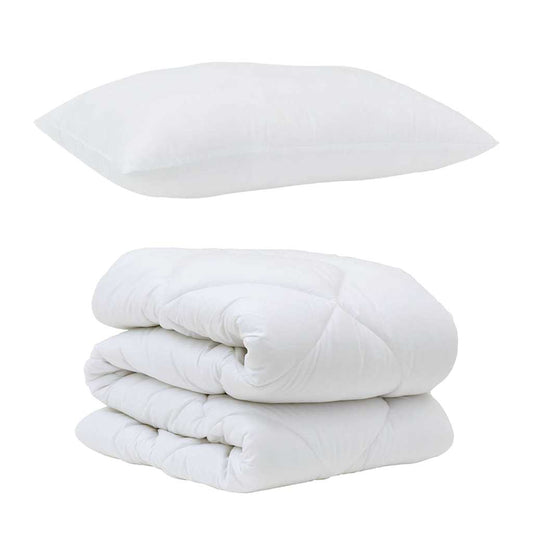 Set Παπλώματος Χειμώνα 2 pcs Λευκό 135 x 220 εκ. Μικροΐνες