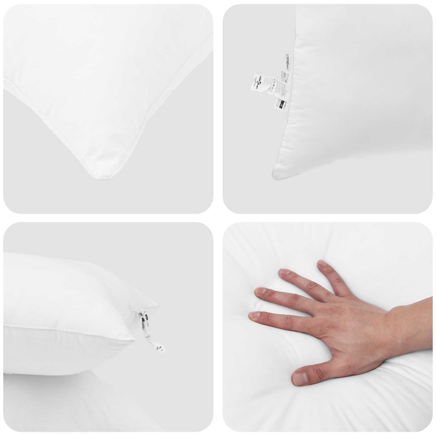 vidaXL Πάπλωμα με μαξιλάρι 2 pcs Λευκό 155 x 200 εκ. Μικροΐνες