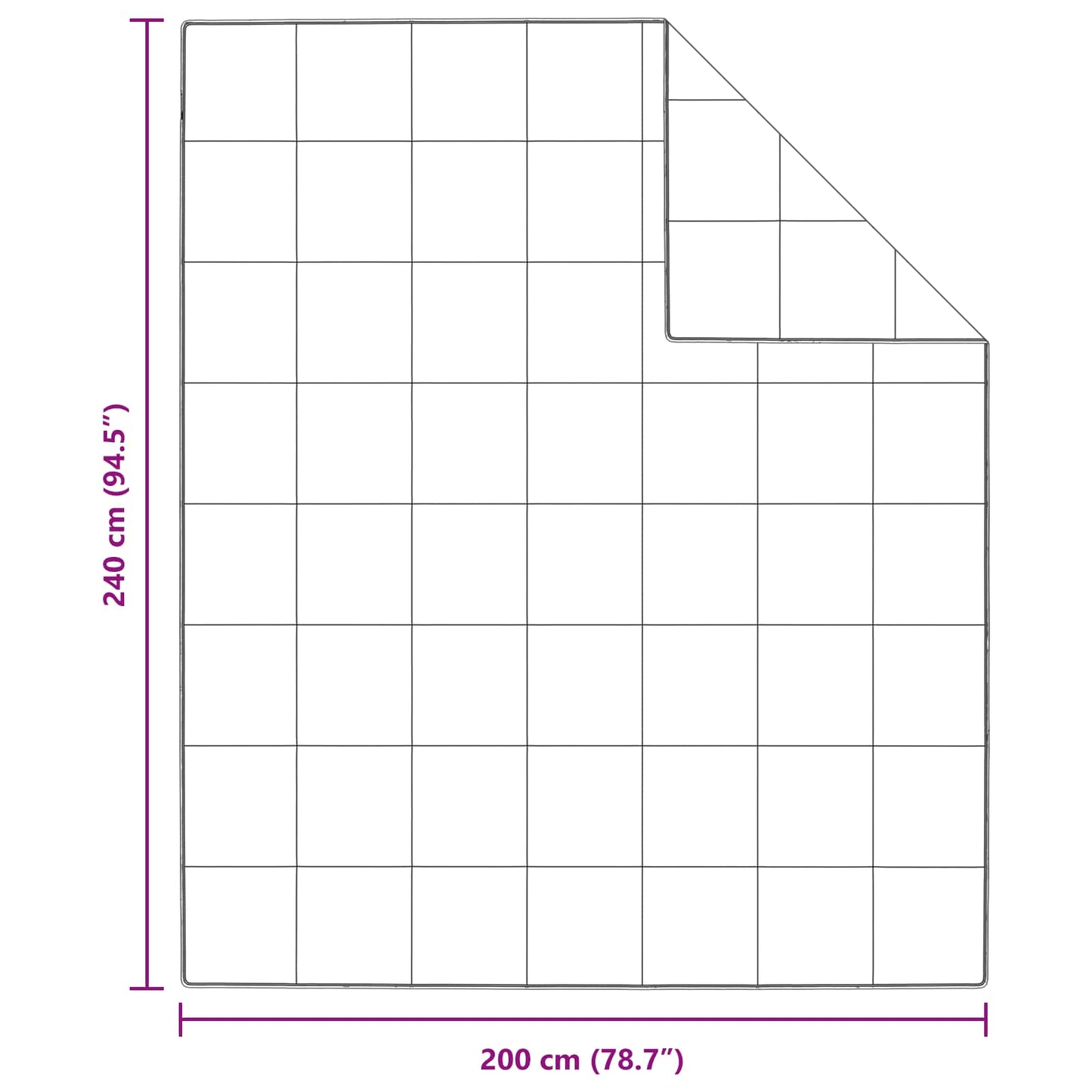 vidaXL Χειμερινό Παπλωματοθήκη με μαξιλάρι 3 pcs Λευκό Φτέρος