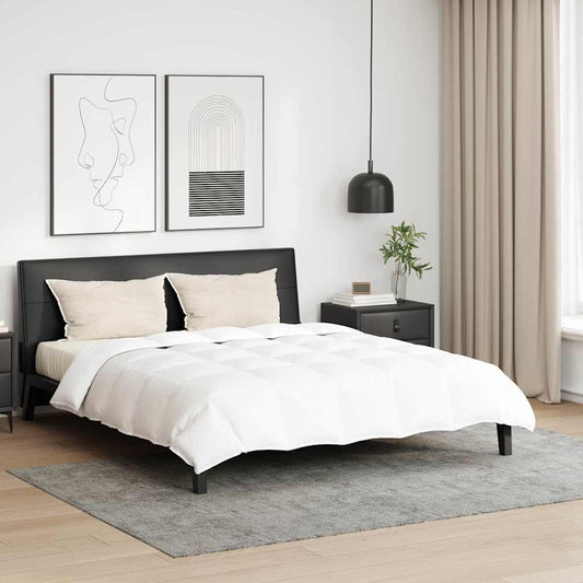 vidaXL Πάπλωμα με μαξιλάρι 3 pcs Λευκό 260 x 220 εκ. Πούπουλο