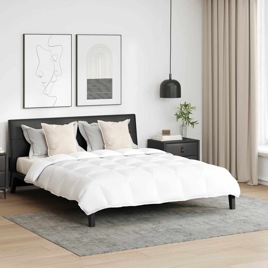 vidaXL Πάπλωμα Άλλο 3 pcs Λευκό 240 x 200 cm Πούπουλο