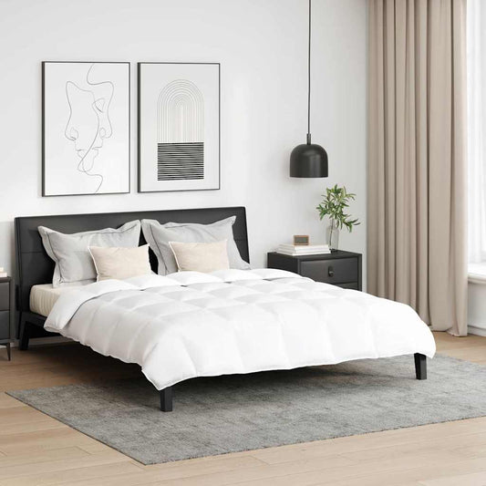 vidaXL Πάπλωμα Άλλο με μαξιλάρι 3 pcs Λευκό 240 x 220 cm Πούπουλο