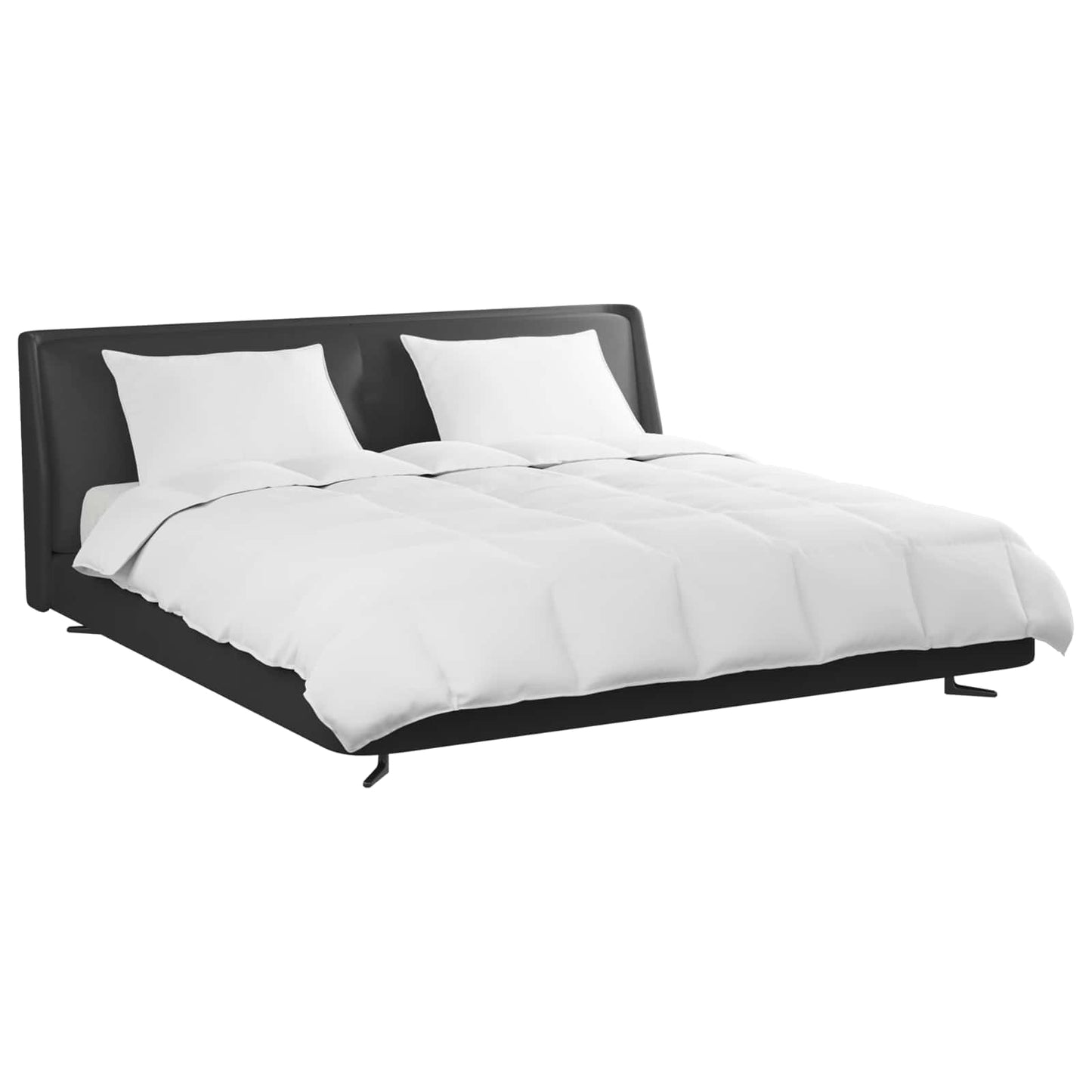 vidaXL Σετ Παπλωμάτων με μαξιλάρι 3 pcs Λευκό Φτέρος