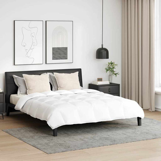 vidaXL Πάπλωμα Άλλο με μαξιλάρι 3 pcs Λευκό 240 x 220 cm Πούπουλο