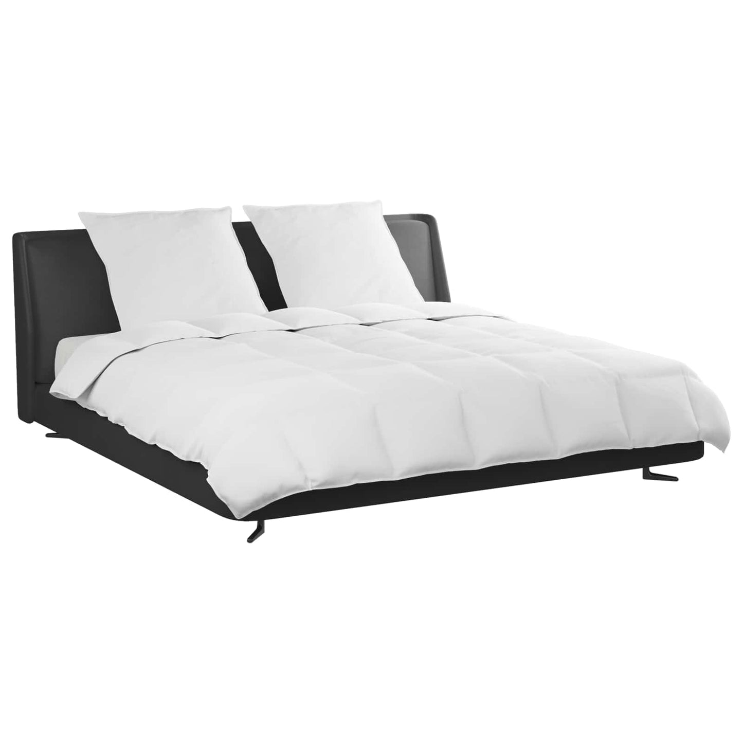 vidaXL Σετ Παπλωμάτων με μαξιλάρι 3 pcs Λευκό Φτέρος