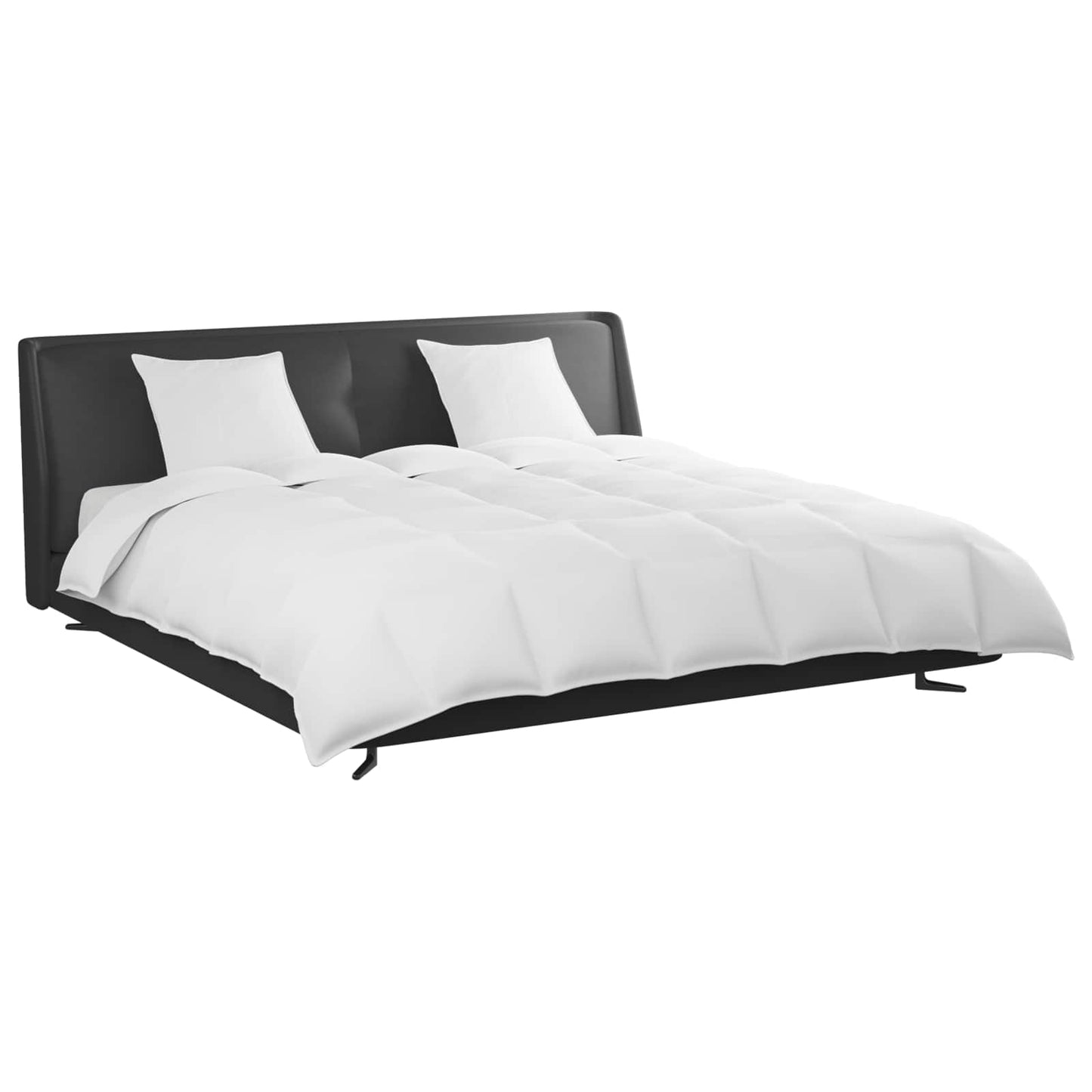 vidaXL Σετ Παπλωμάτων με μαξιλάρι 3 pcs Λευκό Φτέρος