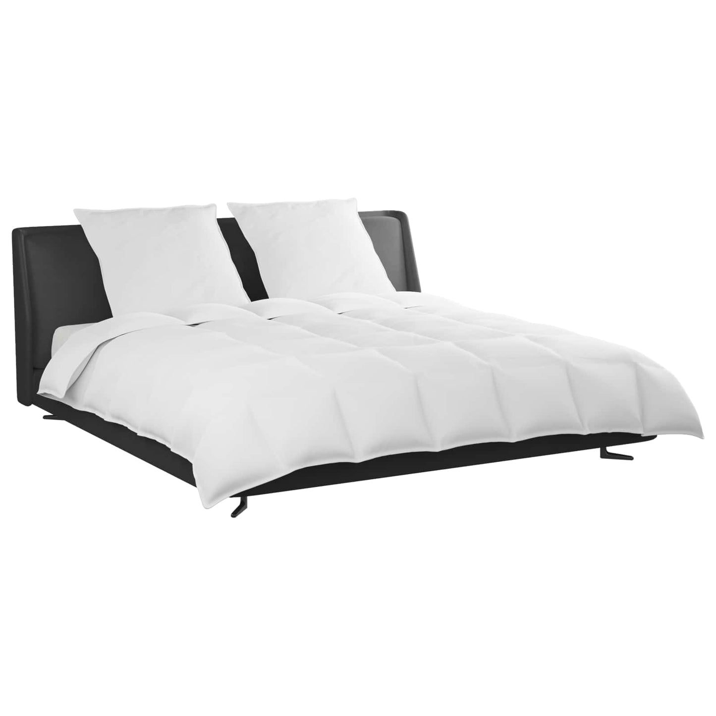 vidaXL Σετ Παπλωμάτων με μαξιλάρι 3 pcs Λευκό Φτέρος