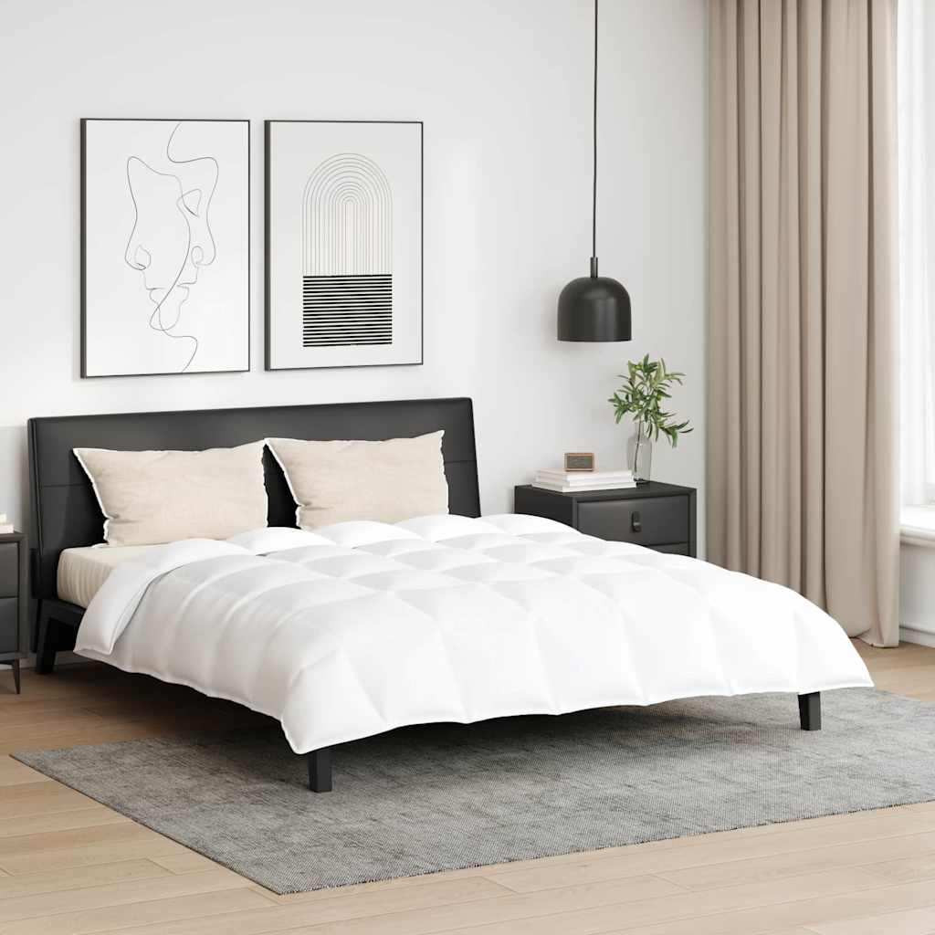 vidaXL Σετ Παπλωμάτων με μαξιλάρι 3 pcs Λευκό Φτέρος