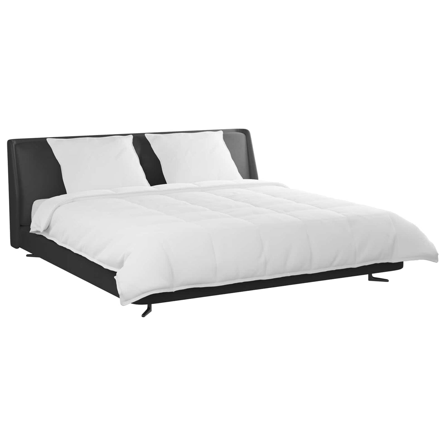 vidaXL Σετ Παπλωμάτων με μαξιλάρι 3 pcs Λευκό Φτέρος