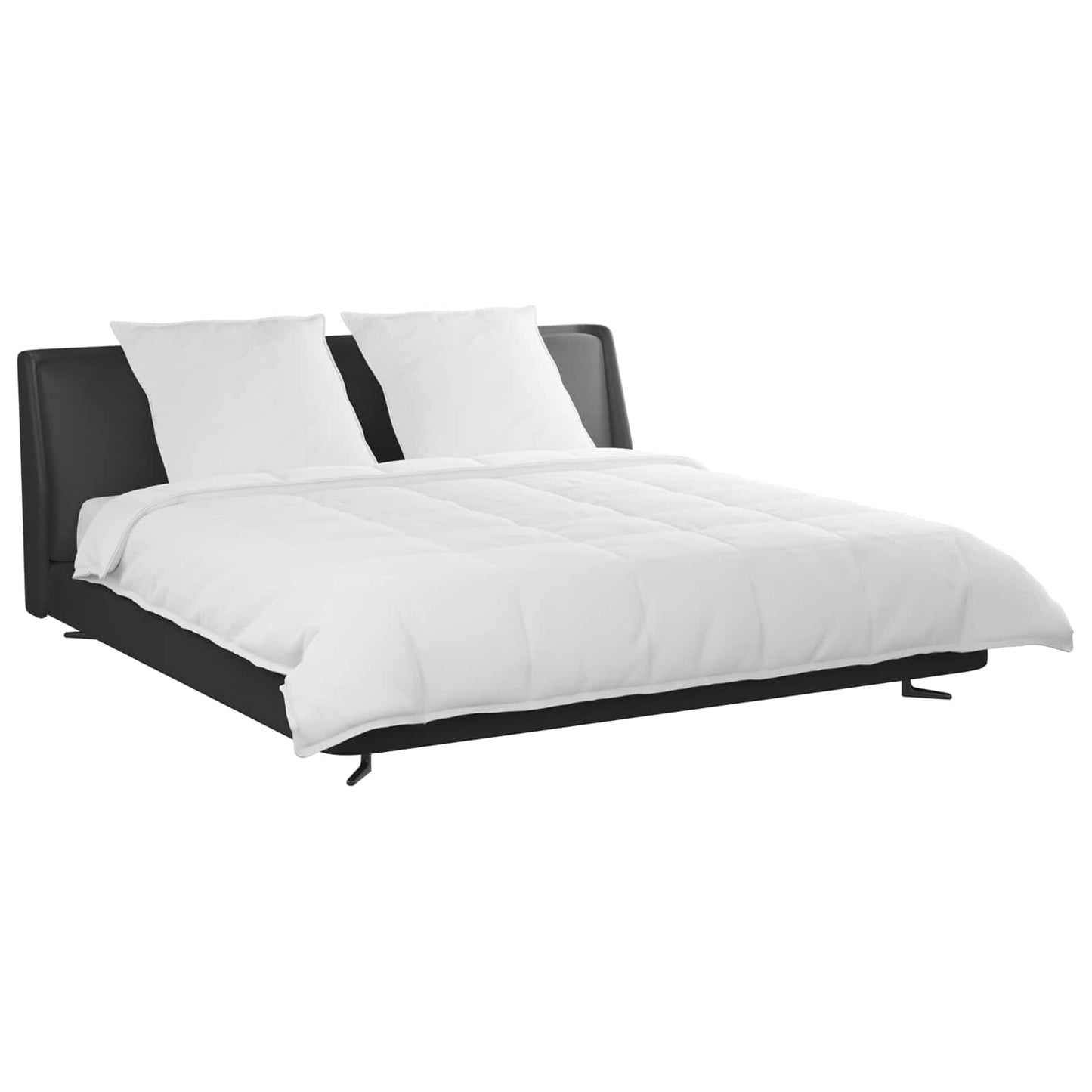 vidaXL Σετ Παπλωμάτων με μαξιλάρι 3 pcs Λευκό Φτέρος